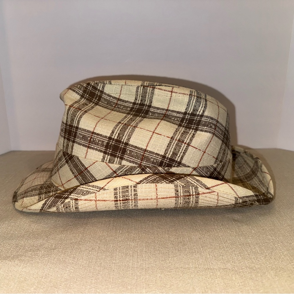 Vintage Goorin Of California Plaid Fedora 7 1/2 hat